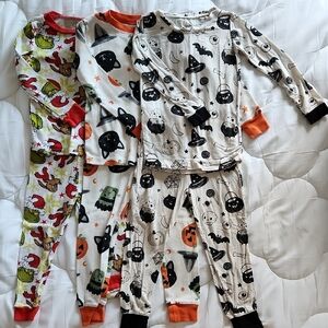 Holiday Themed Kids Pajamas Set - Multicolor
